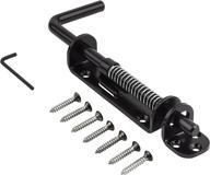 🔒 national hardware n109-214 v1142 black sliding bolt: spring loaded & heavy duty logo