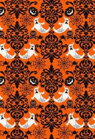 img 1 attached to Behind Damask Halloween Gift Wrap