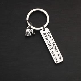 img 2 attached to 🐘 MYOSPARK Elephant Keychain: Inspire Graduates & Elephant Lovers with a Reminder of Their Strength