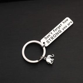 img 1 attached to 🐘 MYOSPARK Elephant Keychain: Inspire Graduates & Elephant Lovers with a Reminder of Their Strength