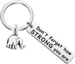img 4 attached to 🐘 MYOSPARK Elephant Keychain: Inspire Graduates & Elephant Lovers with a Reminder of Their Strength