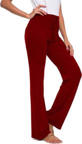 img 3 attached to Comfortable and Stylish Women's Long Modal Drawstring Trousers - Perfect for Yoga, Running, and Sports