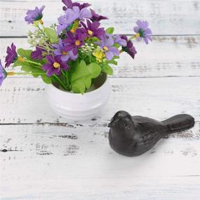 img 1 attached to 🦜 Sumnacon Heavy Duty Rustic Cast Iron Cute Bird Door Stopper - Vintage Iron Door Wedge for Home Office Commercial Industrial Use, Avoid Drilling Holes and Protect All Floor Surfaces