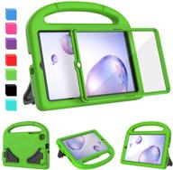 📱 avawo kids case for samsung galaxy tab a 8.4 sm-t307 (2020) - screen protector - shockproof & lightweight stand - kid-friendly cover for galaxy tab a 8.4-inch release in 2020, green logo