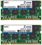 💾 leven ddr2 8gb (4gb×2) 800mhz pc6400 non-ecc sodimm модуль памяти ram upgrade - (jr2s800172208-4mx2) для пк/ноутбук логотип