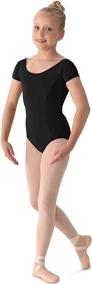 img 4 attached to 👸 Stylish Mirella Girl's Princess Seam Cap Sleeve Dance Leotard: Perfect for Aspiring Dancers