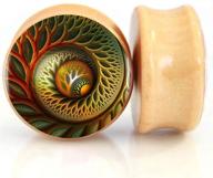 🪵 serynow wood ear gauges plugs and tunnels: premium 8mm-25mm ear stretcher expander for unique saddle piercing jewelry logo