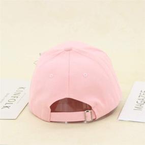 img 1 attached to 🧢 Stylish Adult Adjustable Baseball Caps: Solid Iron Ring Snapback Casquette Hats for a Casual & Trendy Look