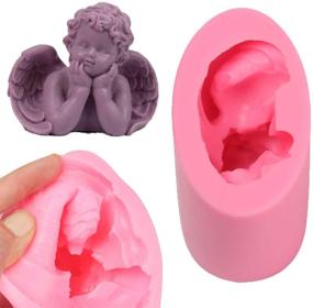 img 4 attached to 🔮 DSLONG 3D Angel Resin Mold: Ideal for Soap, Candle, Cake Decoration, Lotion Stick & More (C)