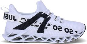 img 4 attached to UMYOGO Athletic Walking Running Sneakers Men's Shoes