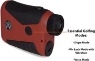 🏌️ astra optix golf laser rangefinder with slope pro x-1: 1760yd red oled display, ultra fast & accurate at +/-1 yd. logo