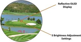 img 2 attached to 🏌️ Гольф Лазерный дальномер ASTRA OPTIX с наклоном PRO X-1: 1760 ярдов Красный OLED дисплей, ультра быстрый и точный на +/-1 ярд.