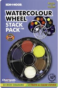 img 2 attached to 🎨 24-Color Koh-I-Noor Opaque Watercolor Paint Wheel - FA171506.BC