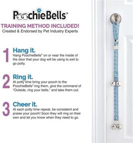 img 1 attached to PoochieBells Classic Collection: The Original Dog Potty Training Doorbell - Made in USA!