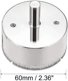 img 3 attached to Diamond Granite Fiberglass Ceramic Cutting Tools for Hole Saws & Accessories by Uxcell