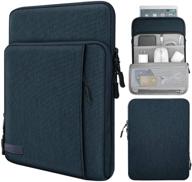 📱 moko 9-11 inch tablet sleeve bag carrying case - ideal for ipad pro 11 2021/2020, ipad 9th 8th 7th generation, ipad air 4, galaxy tab a 10.1 - indigo logo