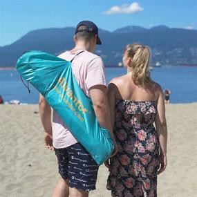 img 1 attached to 🏖️ Alvantor Beach Tent Super Bluecoast Beach Umbrella Outdoor Sun Shelter Cabana UPF 50+ Sun Shade Portable Camping Hiking Canopy Easy Setup Windproof Patent Pending for 3 or 4 Persons