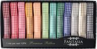 fantasia ribbon selection meters gingham logo