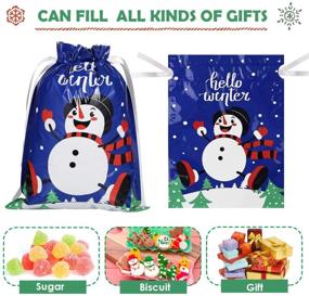 img 2 attached to 🎁 ABOOFAN Christmas Drawstring Gift Bags Bulk - Assorted Styles 30 Pcs - Perfect Holiday Goody Bags for Xmas Treats and Party Supplies