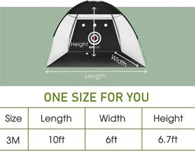 img 1 attached to 🏌️ Roanude Golf Nets for Backyard Driving, Target Hitting Net with Carry Bag for Indoor/Outdoor Use