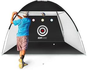 img 4 attached to 🏌️ Roanude Golf Nets for Backyard Driving, Target Hitting Net with Carry Bag for Indoor/Outdoor Use