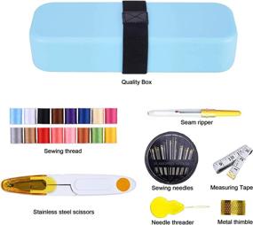 img 3 attached to 🧵 Portable Sewing Kit for Beginners: Essential Travel Clothing Accessories