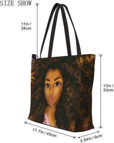 img 2 attached to 👜 Стильная сумка AZPSRT Melanin American для женщин - сумки на плечо, сумки и кошельки