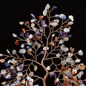 img 3 attached to 💰 Jovivi Natural 7 Chakra Crystal Money Tree: Enhance Wealth and Healing, Feng Shui Decoration with Ceramic Vase Base