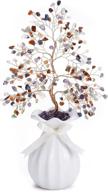 💰 jovivi natural 7 chakra crystal money tree: enhance wealth and healing, feng shui decoration with ceramic vase base логотип