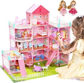 img 4 attached to 🏠 Dive into Dreamhouse Bliss with CUTE STONE Dollhouse Accessories & Dolls