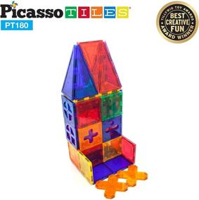img 1 attached to Boost Imagination and Learning with PicassoTiles PT180 Construction Set