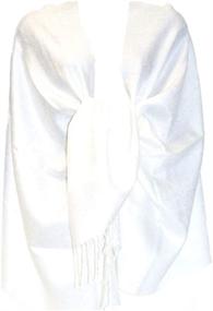 img 3 attached to Stylish Jacquard Paisley Pashmina: The Ultimate Women's Accessories for Scarves & Wraps by Silver Fever