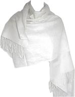 stylish jacquard paisley pashmina: the ultimate women's accessories for scarves & wraps by silver fever logo