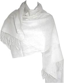 img 4 attached to Stylish Jacquard Paisley Pashmina: The Ultimate Women's Accessories for Scarves & Wraps by Silver Fever