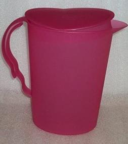 img 2 attached to 🍾 Tupperware Classic Impression 2 Quart Pitcher Fuchsia Pink - Stylish and Practical"