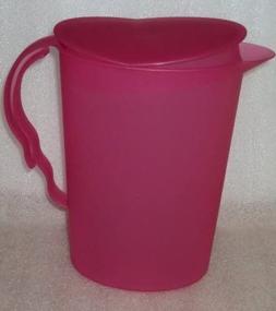 img 3 attached to 🍾 Tupperware Classic Impression 2 Quart Pitcher Fuchsia Pink - Stylish and Practical"