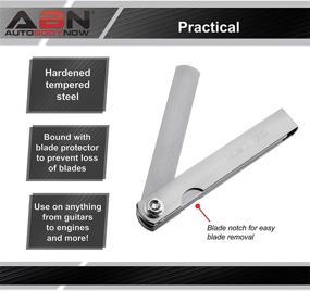 img 1 attached to 🛠️ ABN Universal SAE and Metric Master Feeler Gauge Set – 26 Blade Tool for Accurate Gap Width and Thickness Measurement