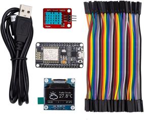 img 4 attached to 🔌 Набор для начинающих ThingPulse #1 NodeMCU ESP8266 WiFi IoT: совместимость с Arduino, полный руководство и упражнения