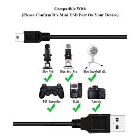 img 2 attached to Enhanced USB Power Cord for Blue Yeti Recording Microphones MIC, Blue Snowball iCE USB Mic Wire