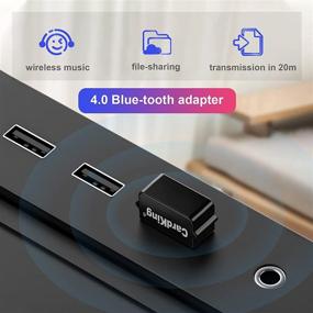 img 3 attached to 💻 Cardking USB Mini Bluetooth 5.0 EDR Dongle for PC Computer Laptop Desktop - Bluetooth Adapter for Headphones, Headset, Speakers, Keyboard, Mouse - Windows 10 8.1 8 7 Support