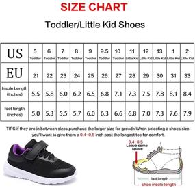 img 2 attached to RIBONGZ Toddler Girls' Running Sneakers - Athletic Shoes for Toddlers