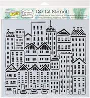 🏙️ crafters workshop tcw729 stencil 12&#34;x12&#34;-urban landscapes logo