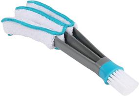 img 3 attached to 🧹 Efficient SetSail Blind Duster: Advanced Blind Cleaner Brush with Microfiber Sleeves for Vertical Blinds, Air Conditioning Units, Dusting Ceilings, Car Vents, and More!