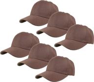 🧢 wholesale lot of 6 pack gelante plain blank baseball caps with adjustable back strap logo