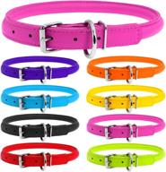 🐶 premium rolled leather puppy collar for small dogs - adjustable neck size - boy & girl designs - ideal for large breed puppies - stylish & durable puppy collar логотип
