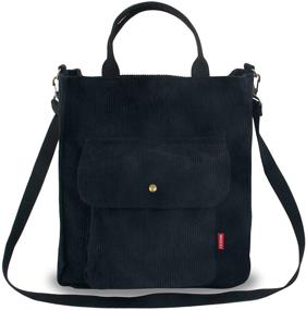 img 4 attached to LSXCSM Corduroy Shoulder Handbags Crossbody Women's Handbags & Wallets in Hobo Bags