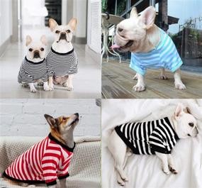 img 3 attached to 🐾 Breathable 4-Pack Dog Shirts: Stylish Summer Outfits for Small Dog Cat - Pet Apparel for Boy and Girl