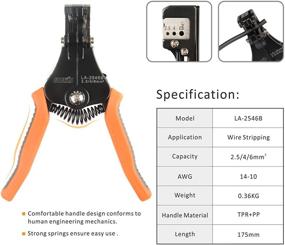 img 1 attached to 🔌 IWISS Набор инструментов для стыковки кабеля солнечной батареи MC4 на 2,5/4/6мм² с жгутом, резчиком, ключом MC4, соединителями - сумка Оксфорда.