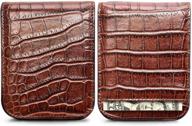 👔 lethnic blocking leather business men's accessories wallet logo