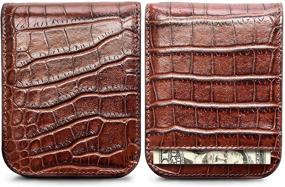 img 4 attached to 👔 Lethnic Blocking Leather Business Men's Accessories Wallet